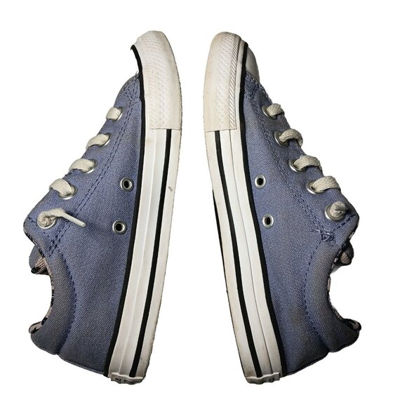 Converse All Star Shoes Junior Youth Size 1 Lavender Purple Cat Print Low Top - Picture 3 of 16